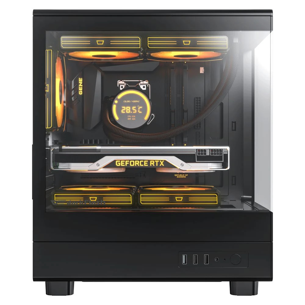 Кутия Darkflash DB330M Black Case mATX Reversed fans included