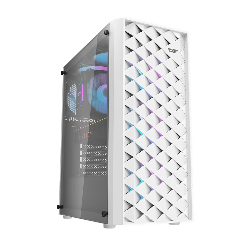 Кутия Darkflash DK351 White Case ATX 4 fans included