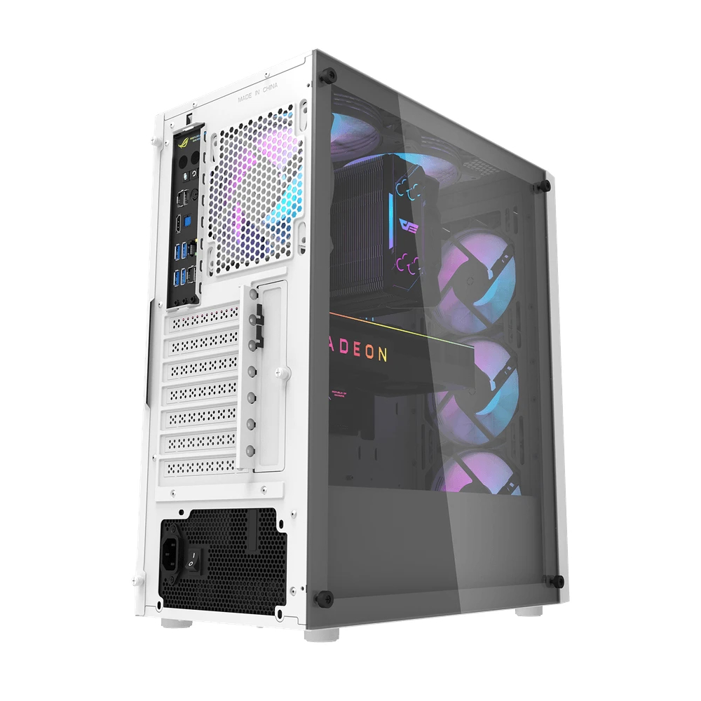 Кутия Darkflash DK351 White Case ATX 4 fans included