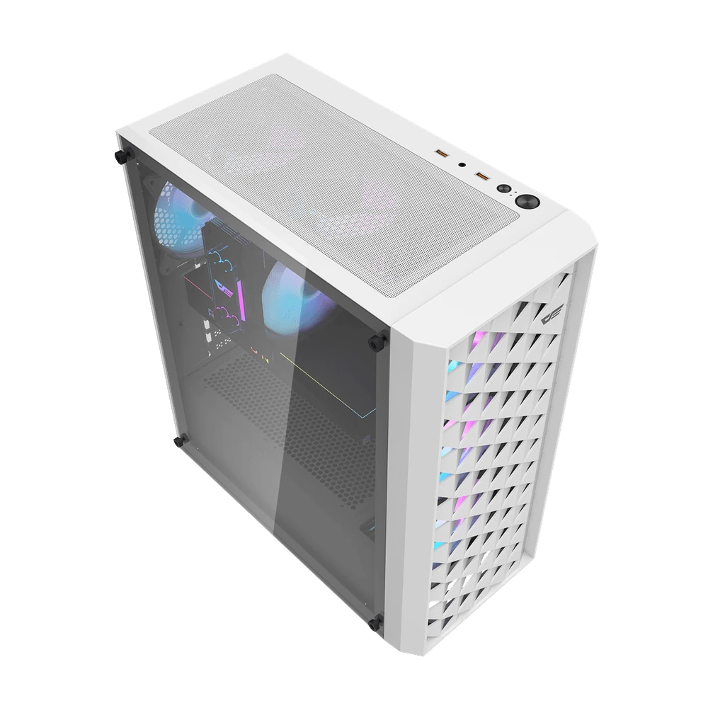 Кутия Darkflash DK351 White Case ATX 4 fans included