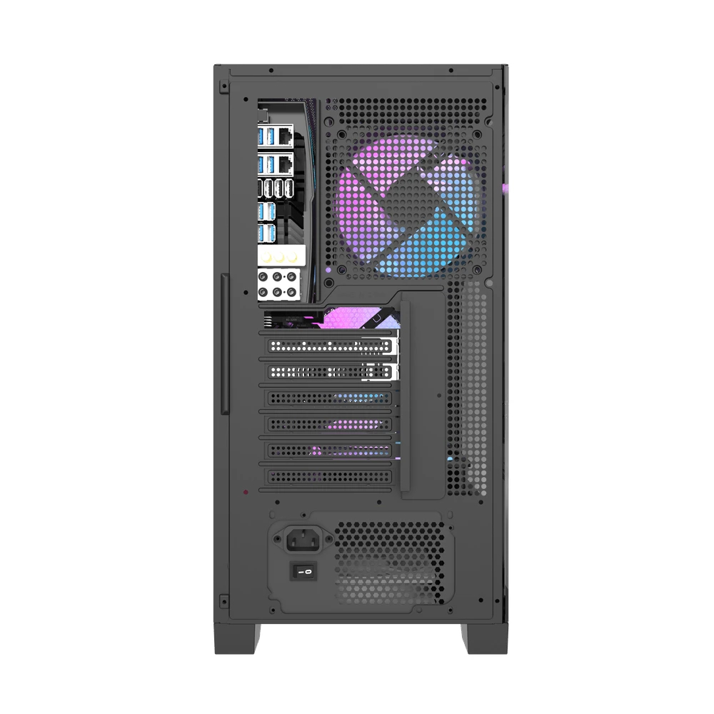 Кутия Darkflash DRX70 Mesh Black Case ATX Addressable RGB 4 fans USB-C