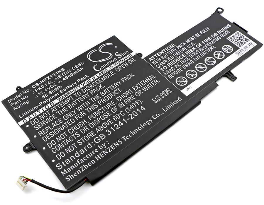 Аккумулятор для ноутбука HP HSTNN-DB6S PK03XL for Spectre Pro X360, 11,4V 4900mAh CAMERON SINO