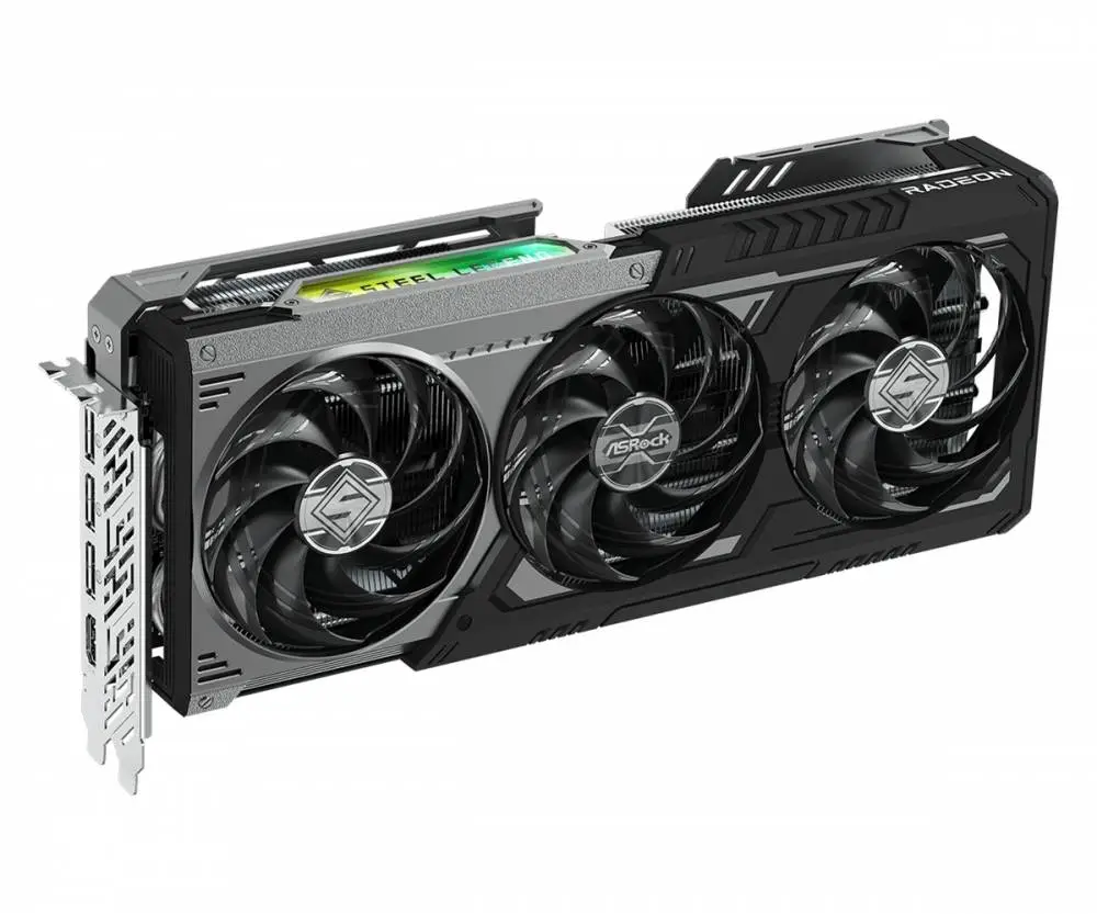 Видео карта Asrock AMD Radeon RX 9070 XT Steel Legend Dark 16GB