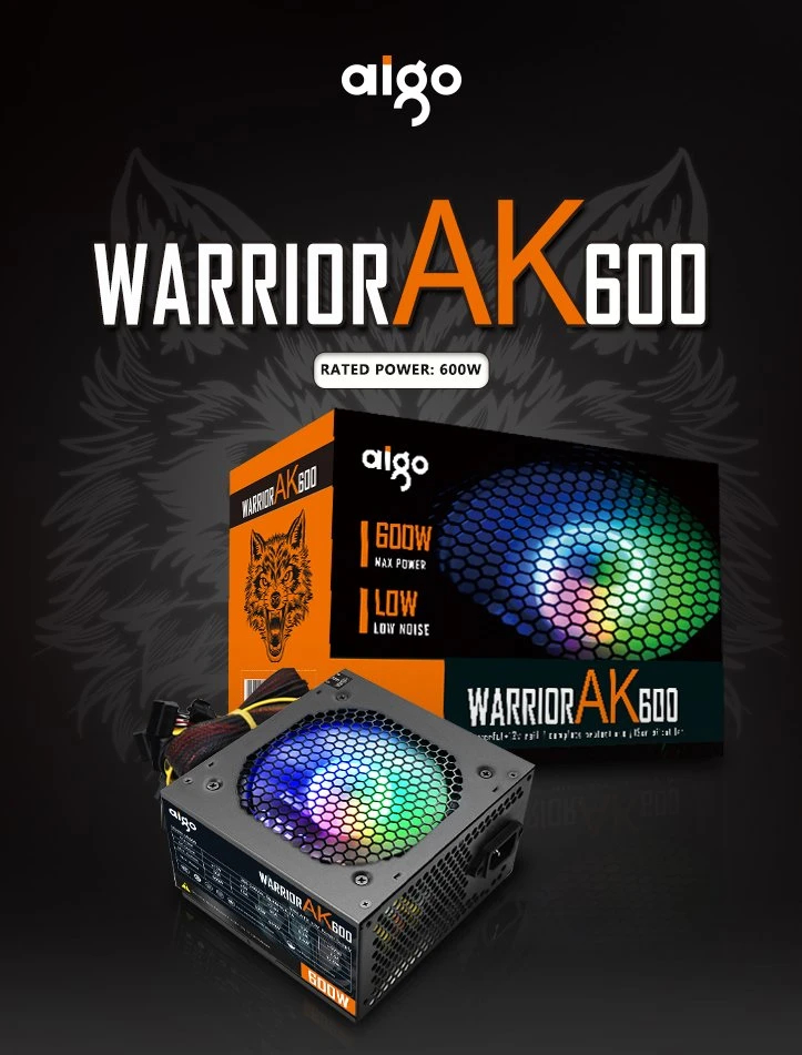 Захранване Aigo Warrior AK600 RGB PSU 600W 80 Plus