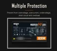 Захранване Aigo Warrior AK600 RGB PSU 600W 80 Plus