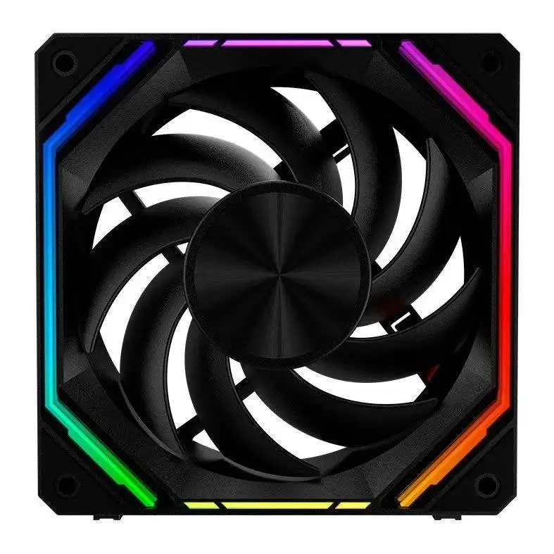 Вентилатори Darkflash INF32 Black Fan Pack 3-in-1 3x120mm, Daisy-Chain, Infinity Mirror, A-RGB