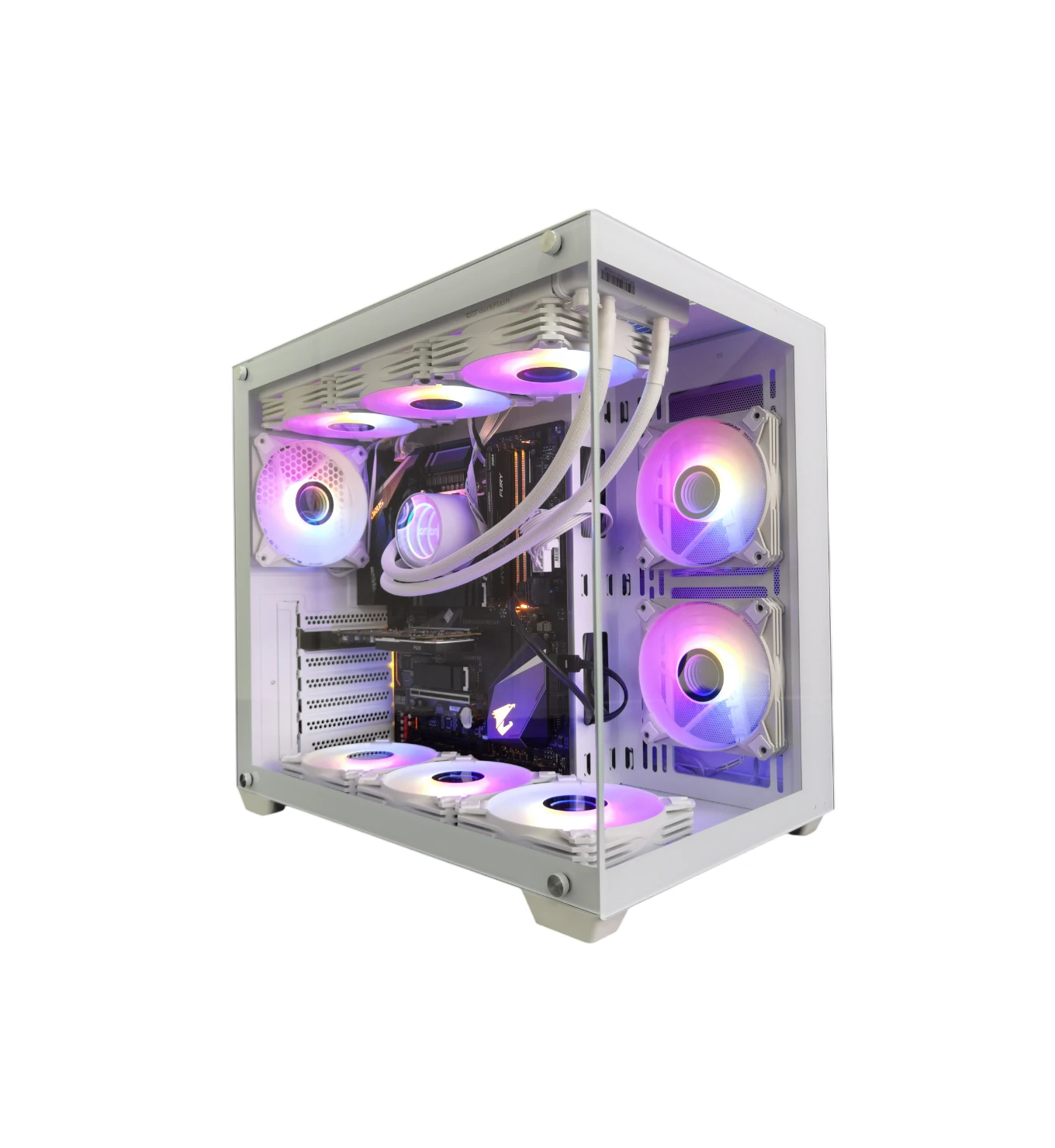 Кутия Darkflash C285P White Case ATX