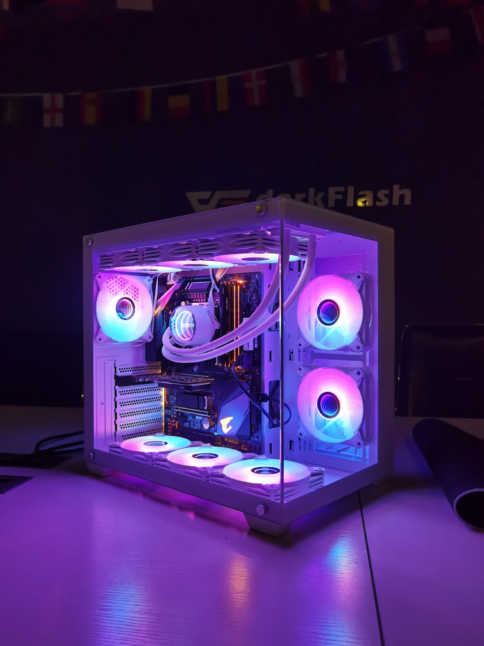 Кутия Darkflash C285P White Case ATX