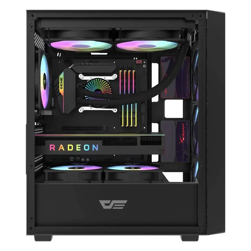 Кутия Darkflash DK353 Black Case ATX 4 fans included