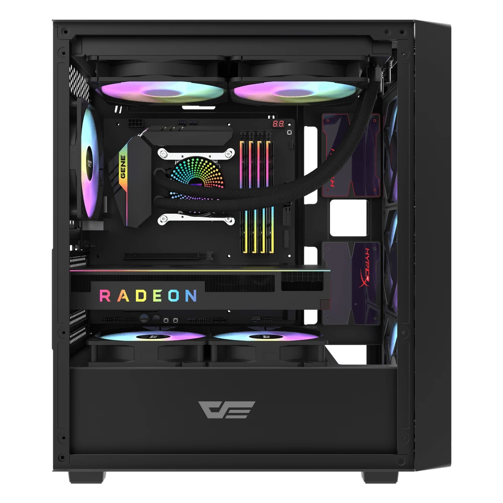 Кутия Darkflash DK353 Black Case ATX 4 fans included