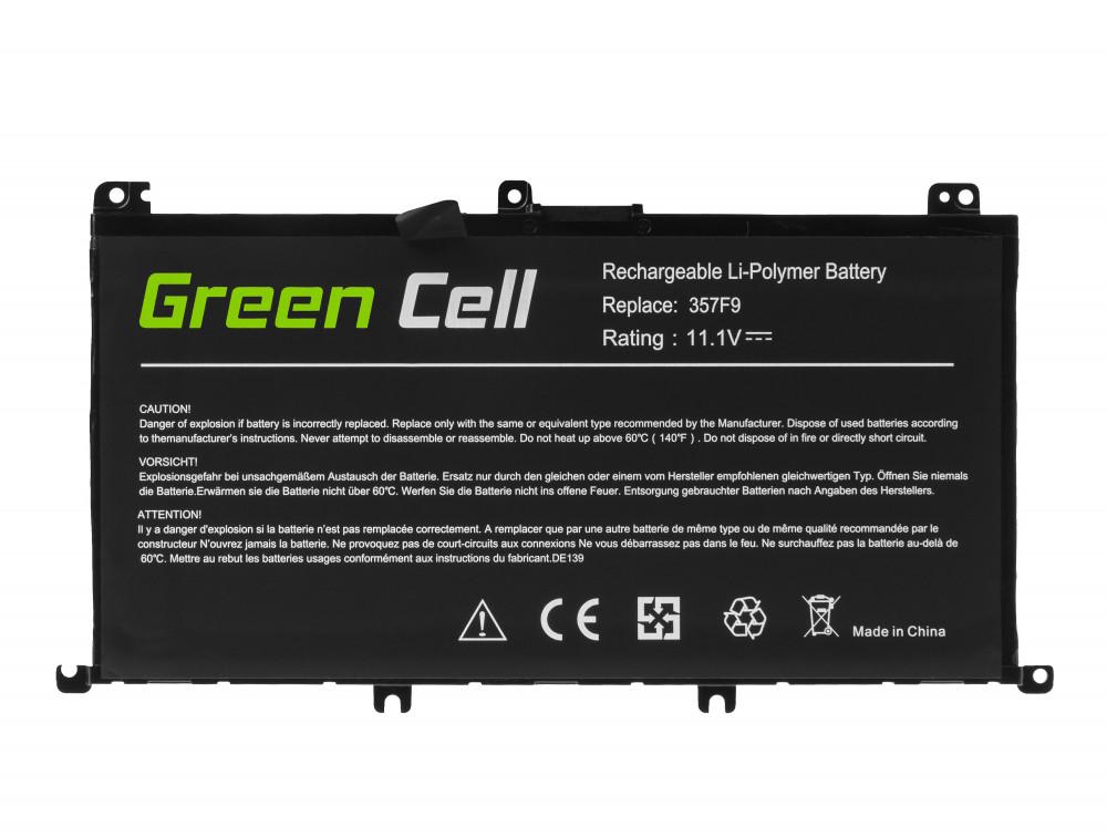 Batterie pour ordinateur portable GREEN CELL, Dell Inspiron 15 5576 5577 7557 7559 7566 7567 357F9 11.1V 4200mAh