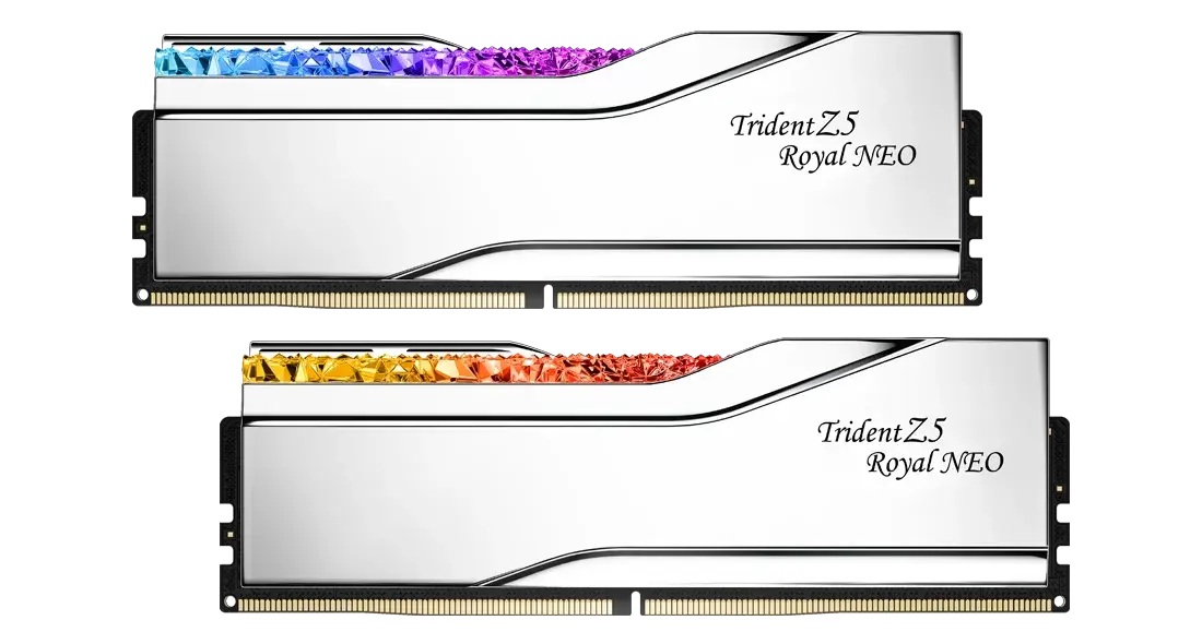 Памет G.SKILL Trident Z5 Royal Neo 64GB (2x32GB) DDR5 6000MHz CL26 AMD EXPO - F5-6000J2636H32GX2-TR5NS