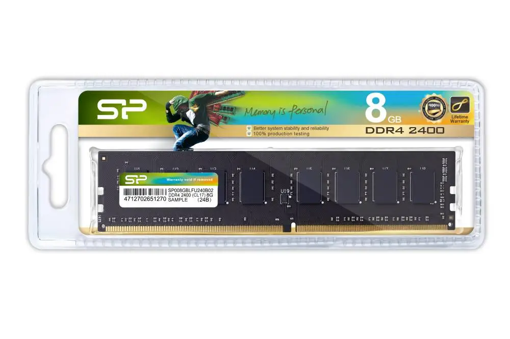 Μνήμη Silicon Power DDR4 8GB 2400MHz CL17 - SP008GBLFU240X02
