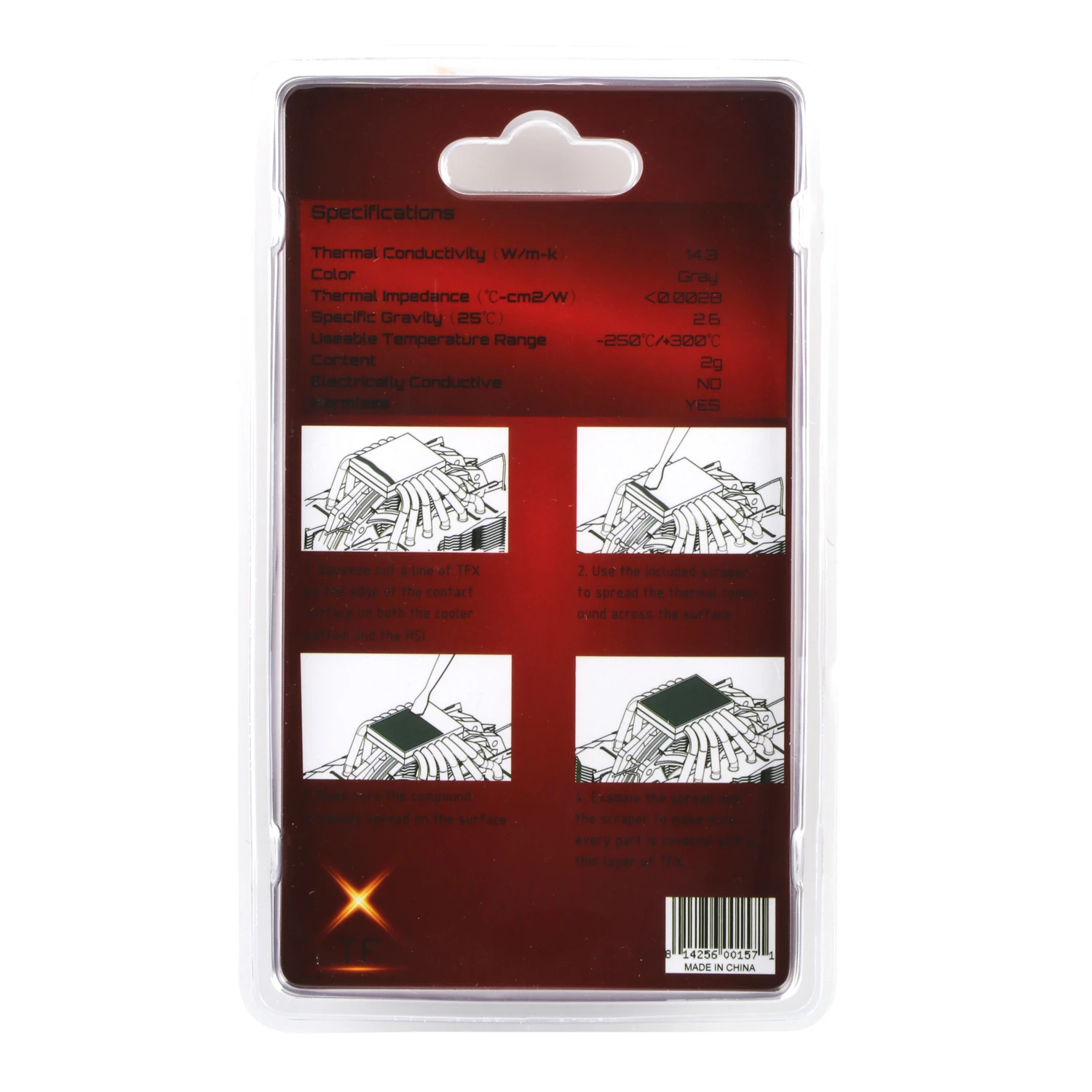 Термо паста Thermalright TFX Thermal compound 2g