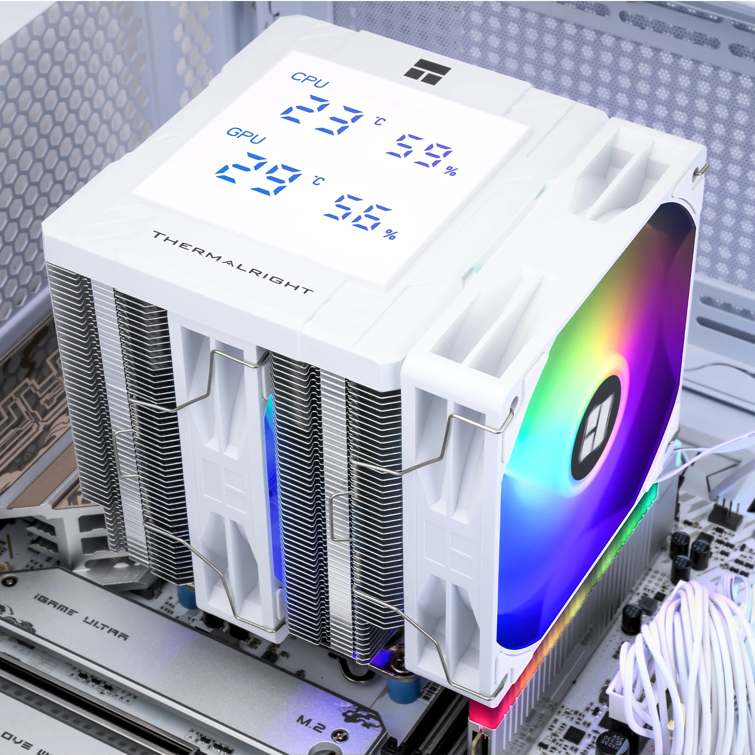 Ψυγείο για επεξεργαστή Thermalright Peerless Assassin 120 Digital A-RGB Λευκό Dual-Tower CPU Cooler