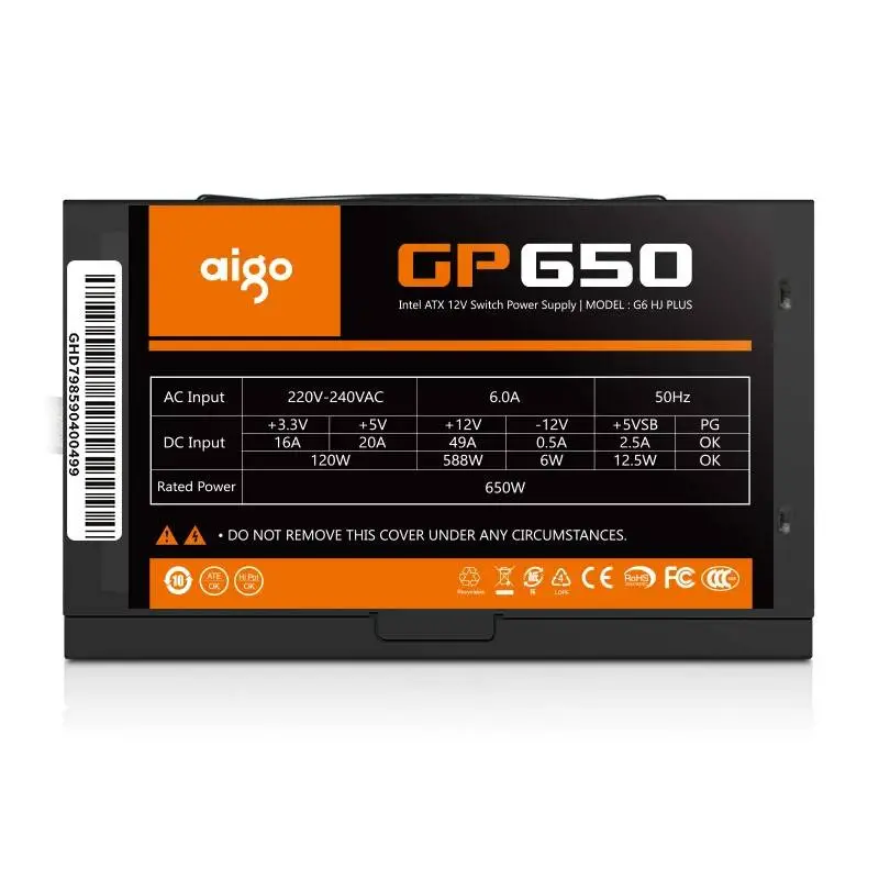 Захранване Aigo GP650 PSU 650W 80 Plus Bronze