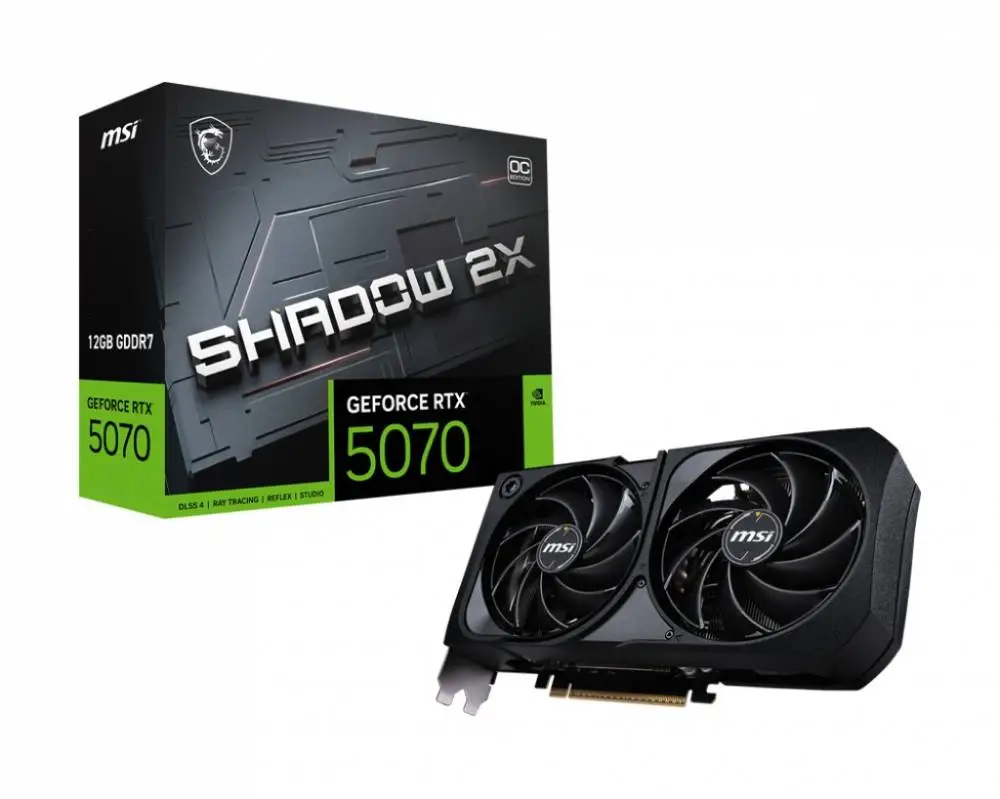 Видео карта MSI GeForce RTX 5070 12G SHADOW 2X OC - 912-V532-005
