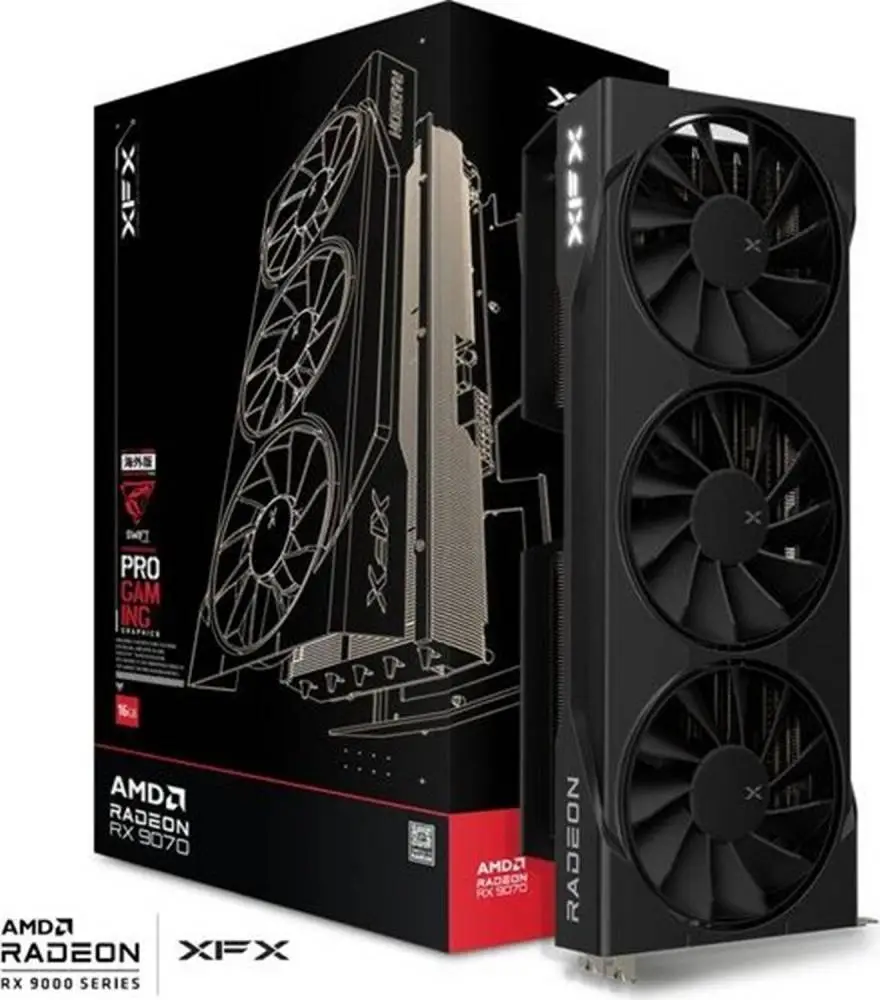 Видео карта XFX Swift Radeon RX 9070 OC Triple Fan Gaming Edition 16GB - RX-97SWFB3B9