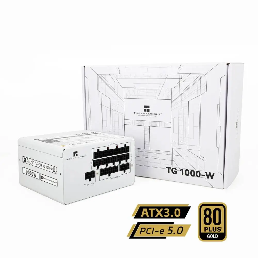 Захранване Thermalright TG-1000 White PSU 1000W 80 Plus Gold ATX 3.0