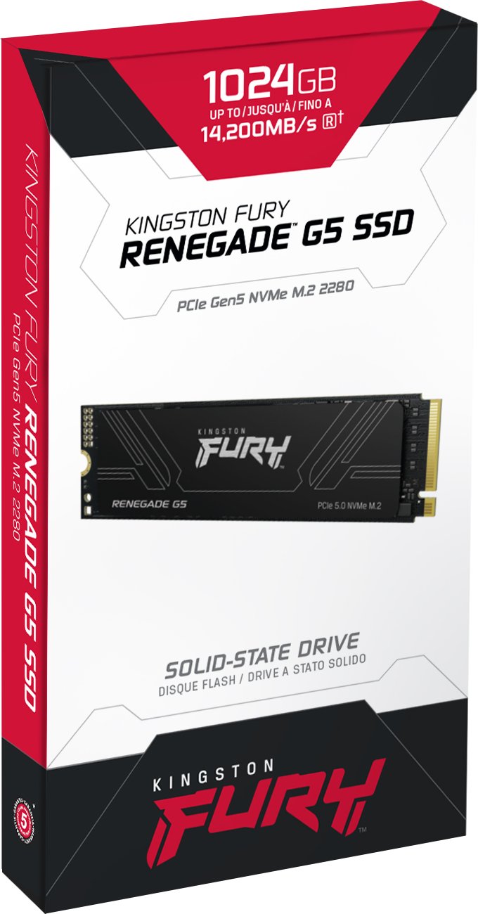 Диск SSD Kingston FURY Renegade G5 1TB M.2 2280 NVMe PCIe 5.0 - SFYR2S/1T0