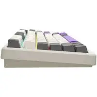 Геймърска клавиатура LORGAR KBP7075W, Wireless 75% Mechanical Gaming Keyboard Pro, Beige, EN layout