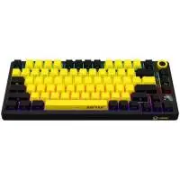 Геймърска клавиатура LORGAR KBP7075W, Wireless 75% Mechanical Gaming Keyboard Pro, Black/yellow, EN layout