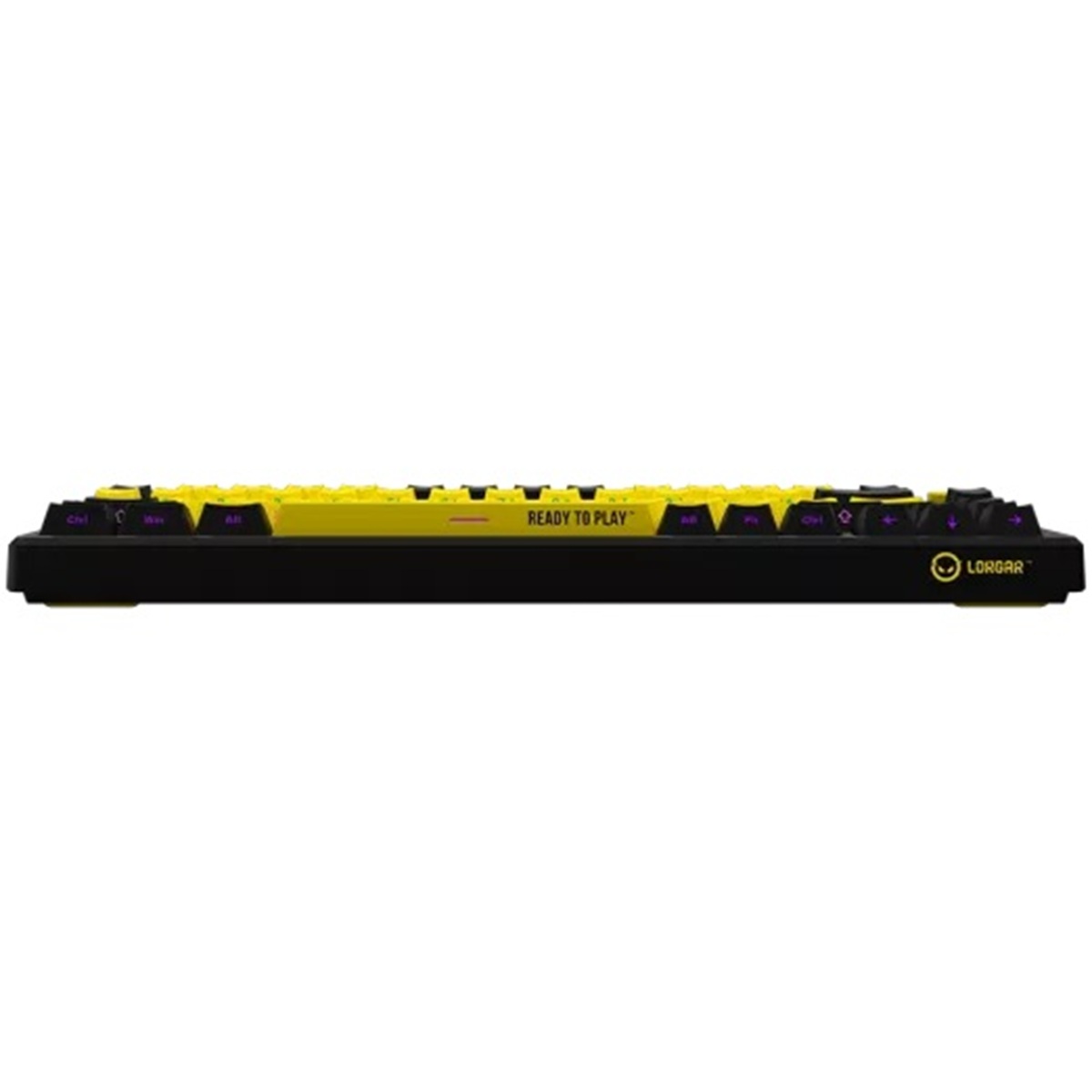 Gaming keyboard LORGAR KBP7075W, Wireless 75% Mechanical Gaming Keyboard Pro, Black/yellow, EN layout
