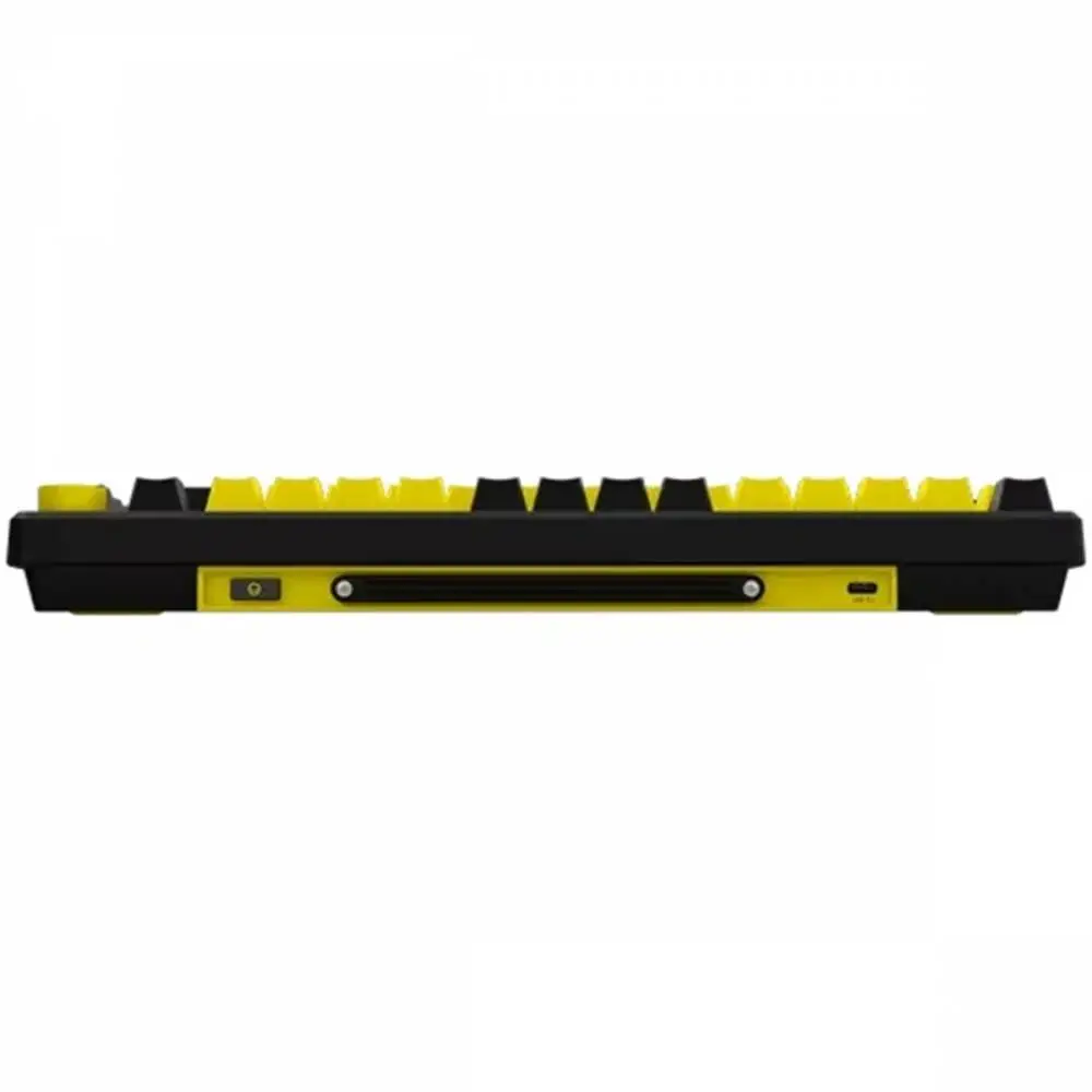 Геймърска клавиатура LORGAR KBP7075W, Wireless 75% Mechanical Gaming Keyboard Pro, Black/yellow, EN layout