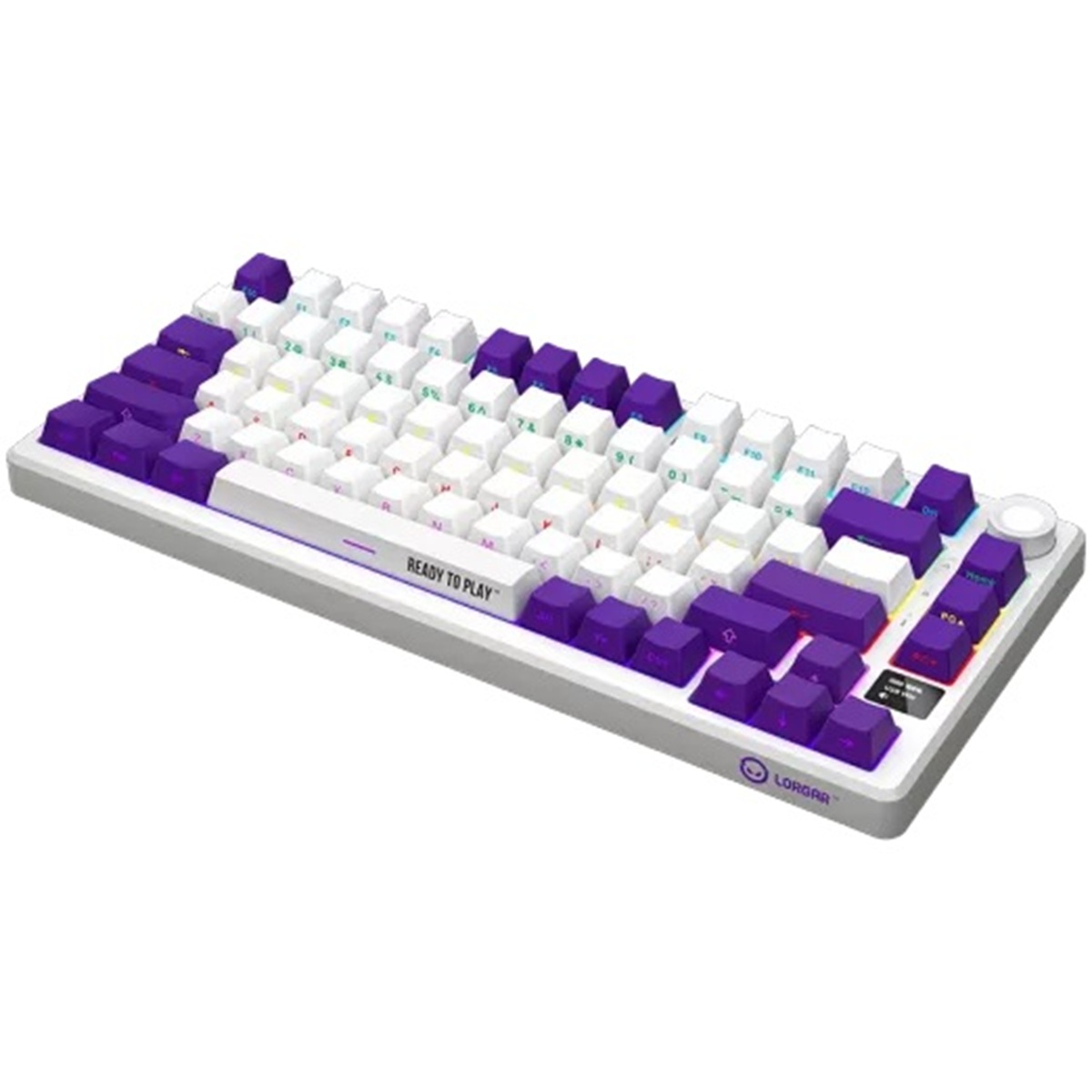 Gaming Tastatur LORGAR KBP7075W, Wireless 75% Mechanical Gaming Keyboard Pro, Weiß, EN Layout