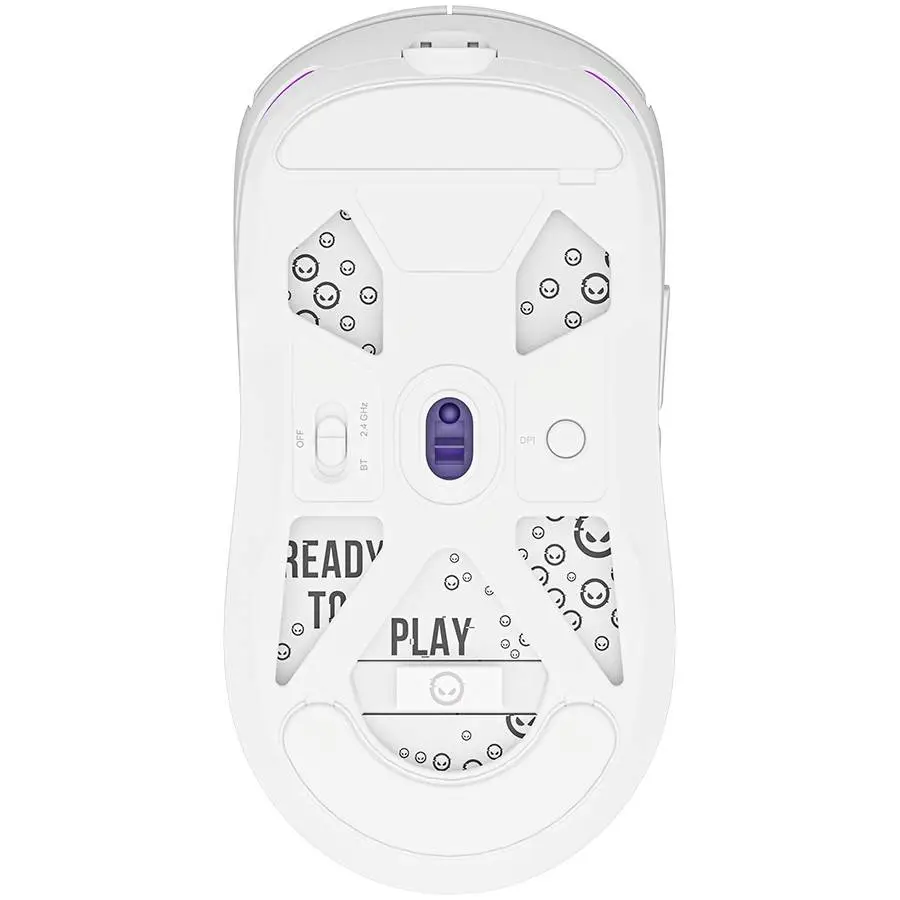 Геймърска мишка LORGAR MSA10W, Wireless Gaming Mouse Advanced, white - LRG-MSA10W-WH