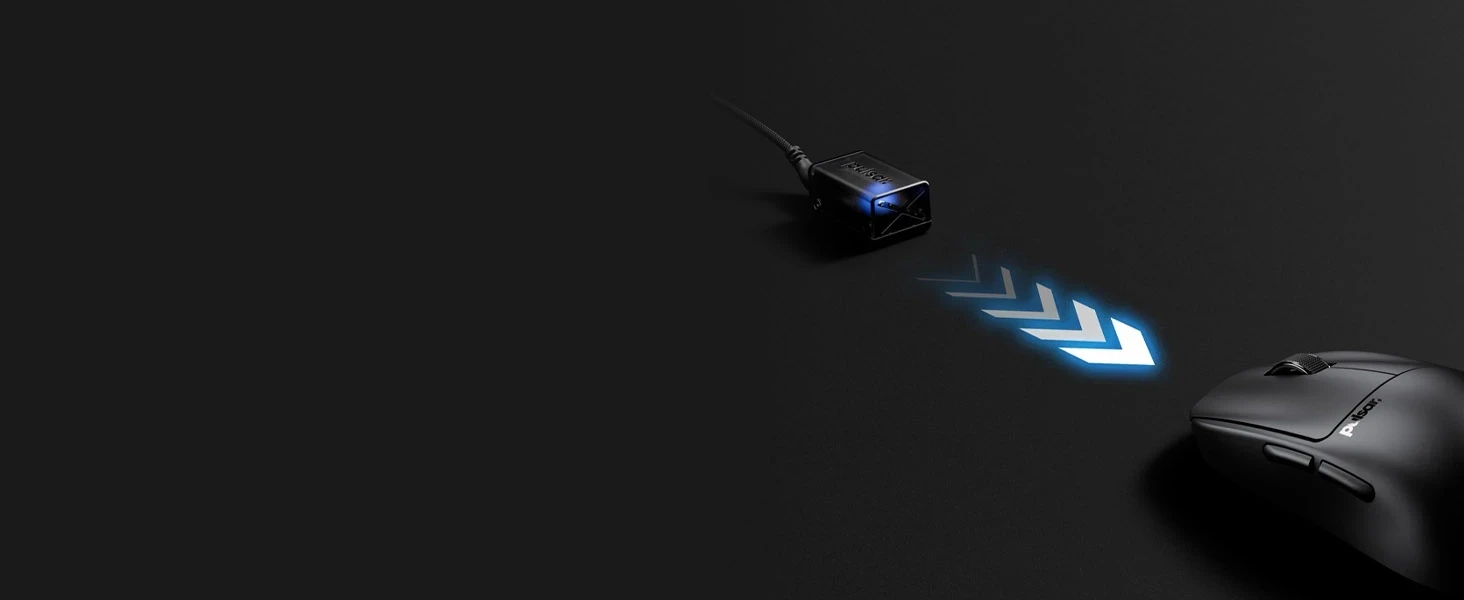 Геймърска мишка Pulsar Wireless Gaming Mouse X2 CrazyLight Jet Black 8K