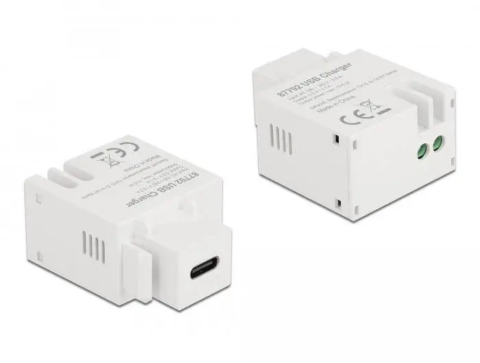 Модул Delock, USB-C порт за зареждане, За монтаж на панел Keystone