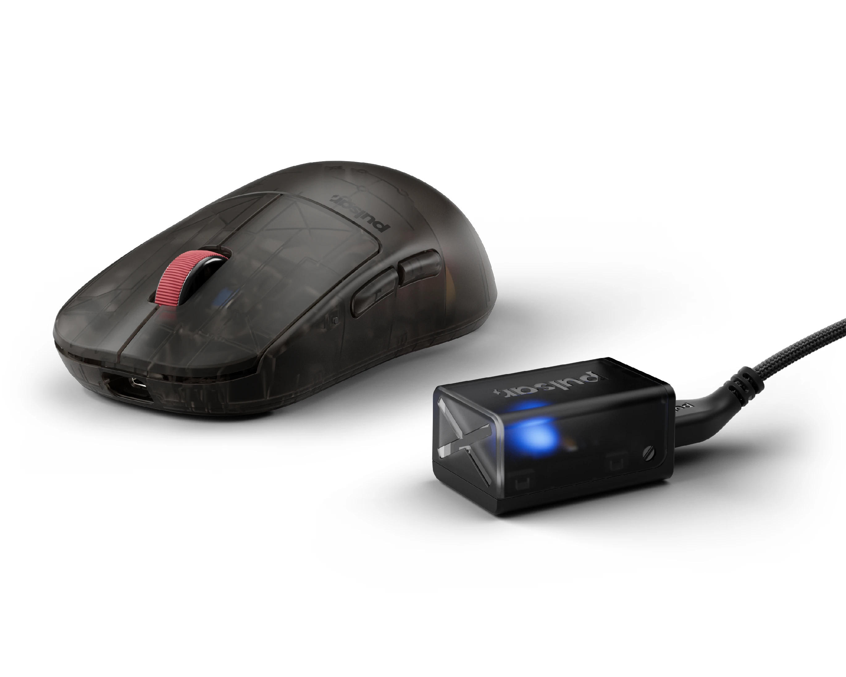Геймръска мишка Pulsar X2H Mini Clear Black [LTD 3000] - 1K