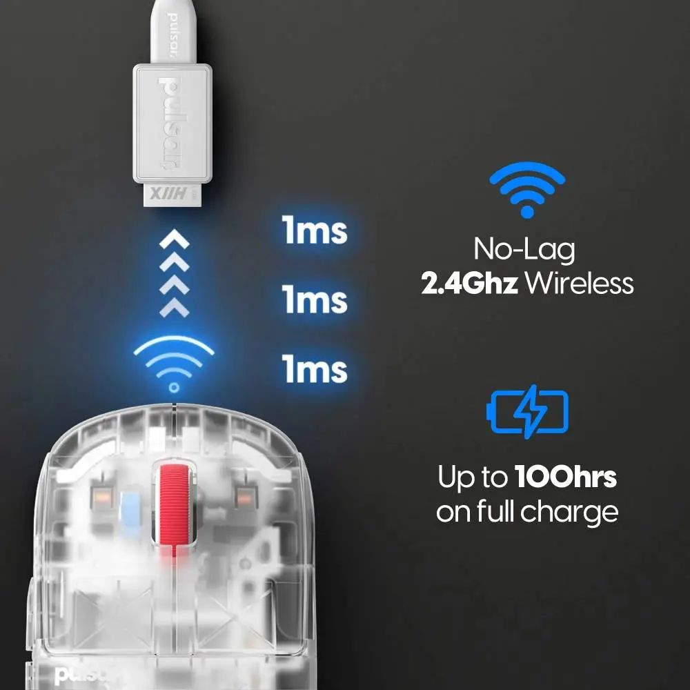 Геймръска мишка Pulsar X2H Mini Superclear [LTD 3000] - 1K