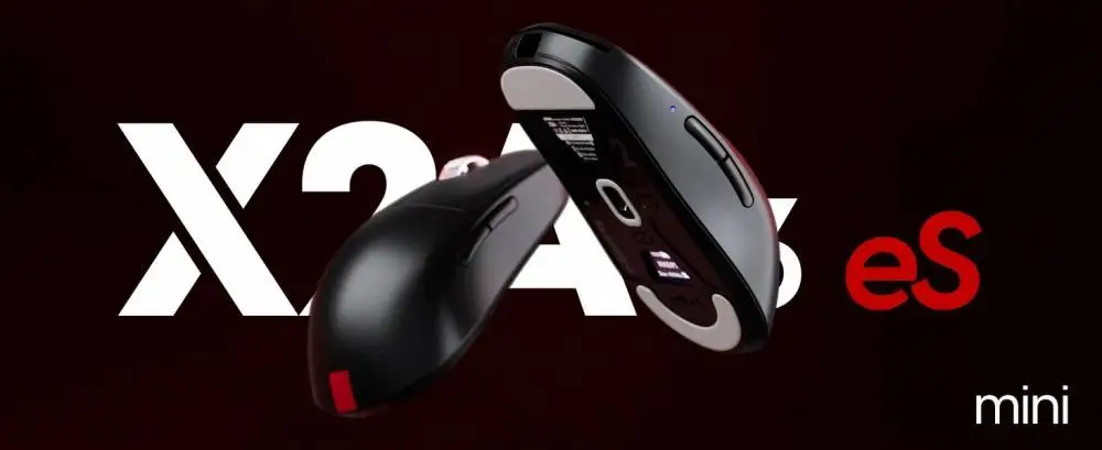 Геймърска мишка Pulsar X2A v3 eS Size1 Black 8K, OLED Display, Tournament Edition