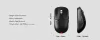 Геймърска мишка Pulsar X2A v3 eS Size1 Black 8K, OLED Display, Tournament Edition