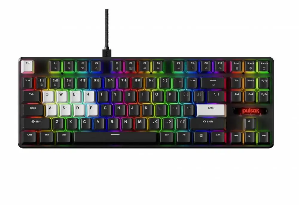 Геймърска механична клавиатура Pulsar PCMK 2 HE TKL ANSI Black - 8K, Gateron Magnetic Switches [Linear]