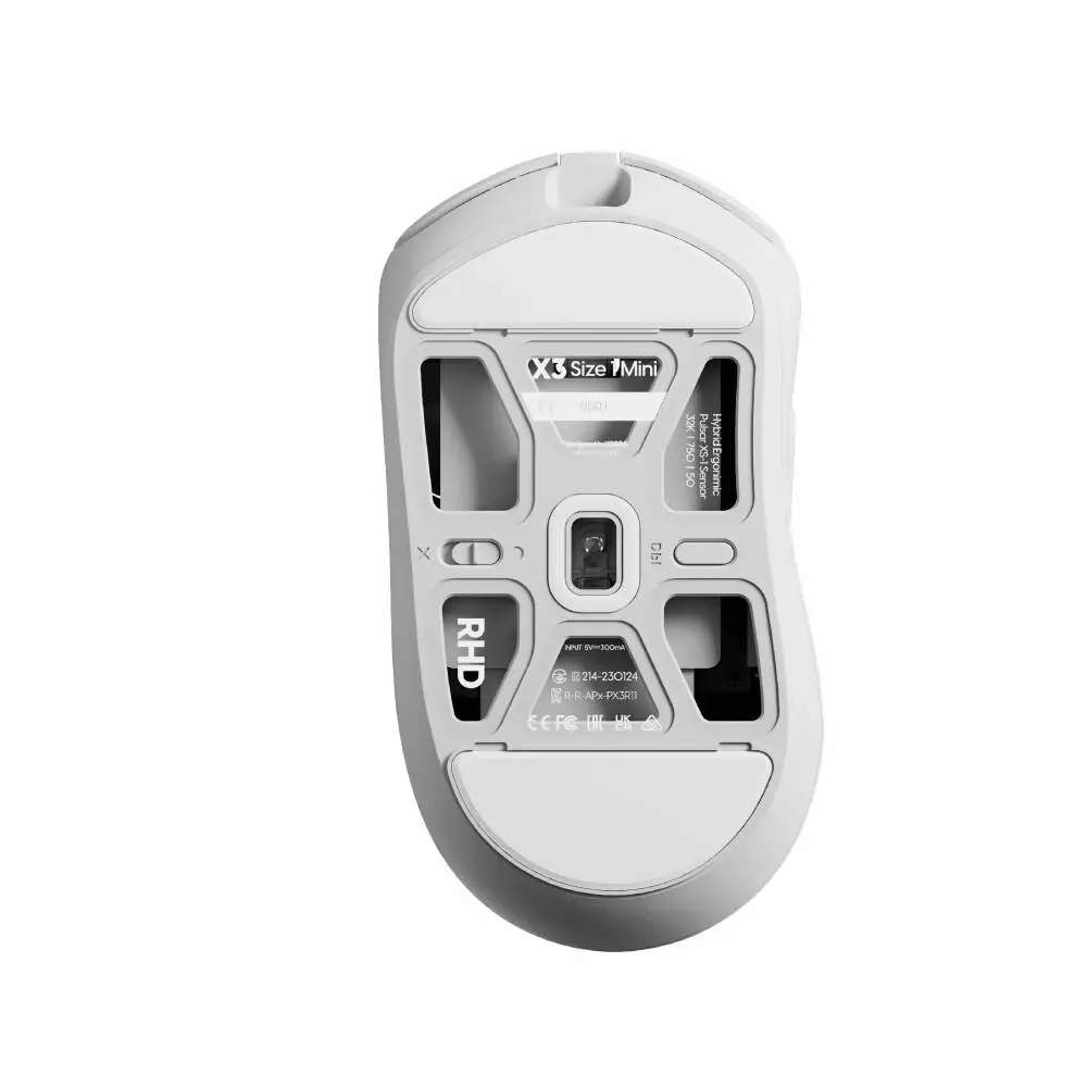 Геймърска мишка Pulsar X3 Size1 White - 1K (8K compatible)