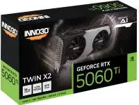 Видео карта INNO3D GeForce RTX 5060 Ti 16GB TWIN X2 - N506T2-16D7-191073N