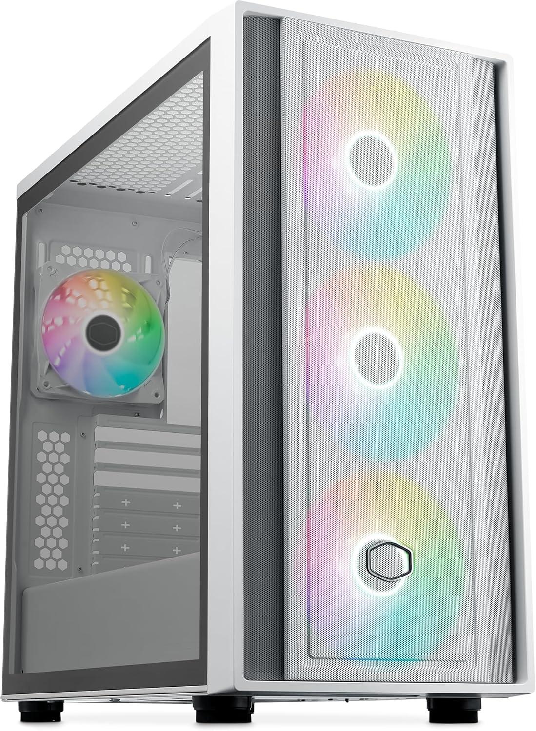 Кутия CoolerMaster MasterBox 600 White ARGB