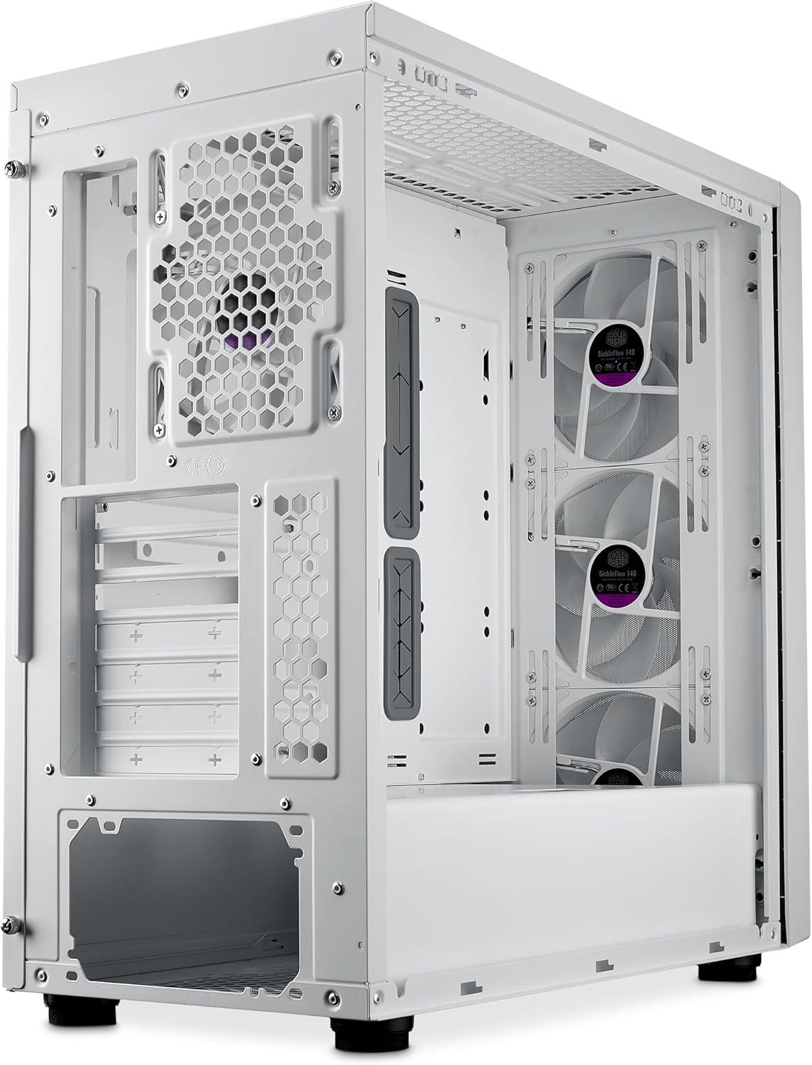 Кутия CoolerMaster MasterBox 600 White ARGB