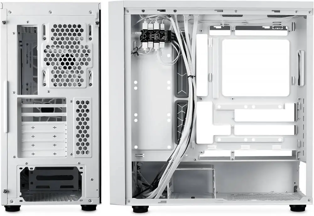 Кутия CoolerMaster MasterBox 600 White ARGB