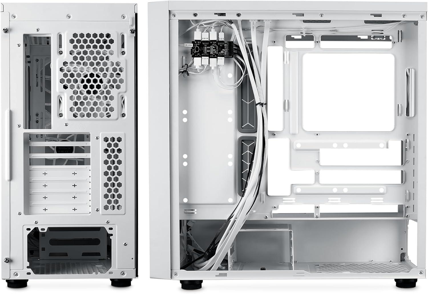 Кутия CoolerMaster MasterBox 600 White ARGB