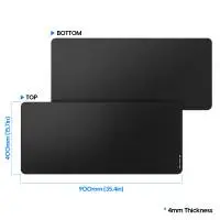 Геймърски пад професионален Pulsar Gaming Mousepad ParaBrake V2 Mouse Pad XXL Black - 900 x 400 mm