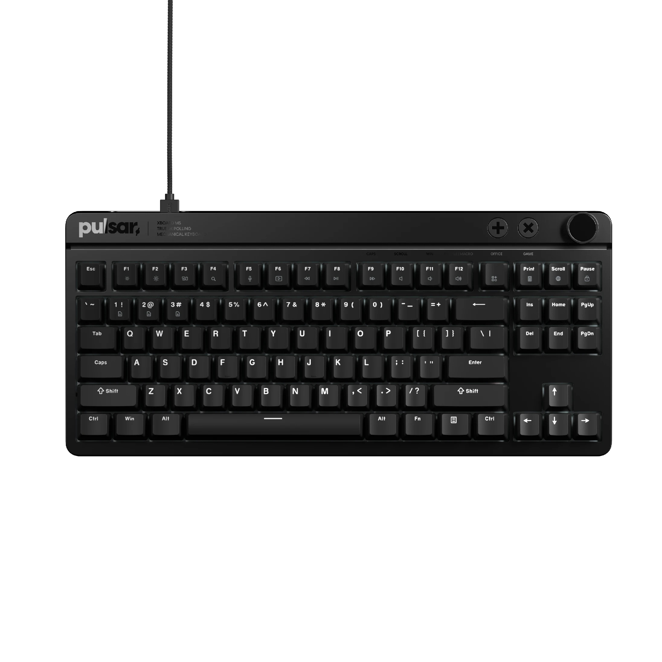Геймърска механична клавиатура Pulsar Xboard MS TKL ANSI Black - 8K, Cherry MX2A [Linear], RGB