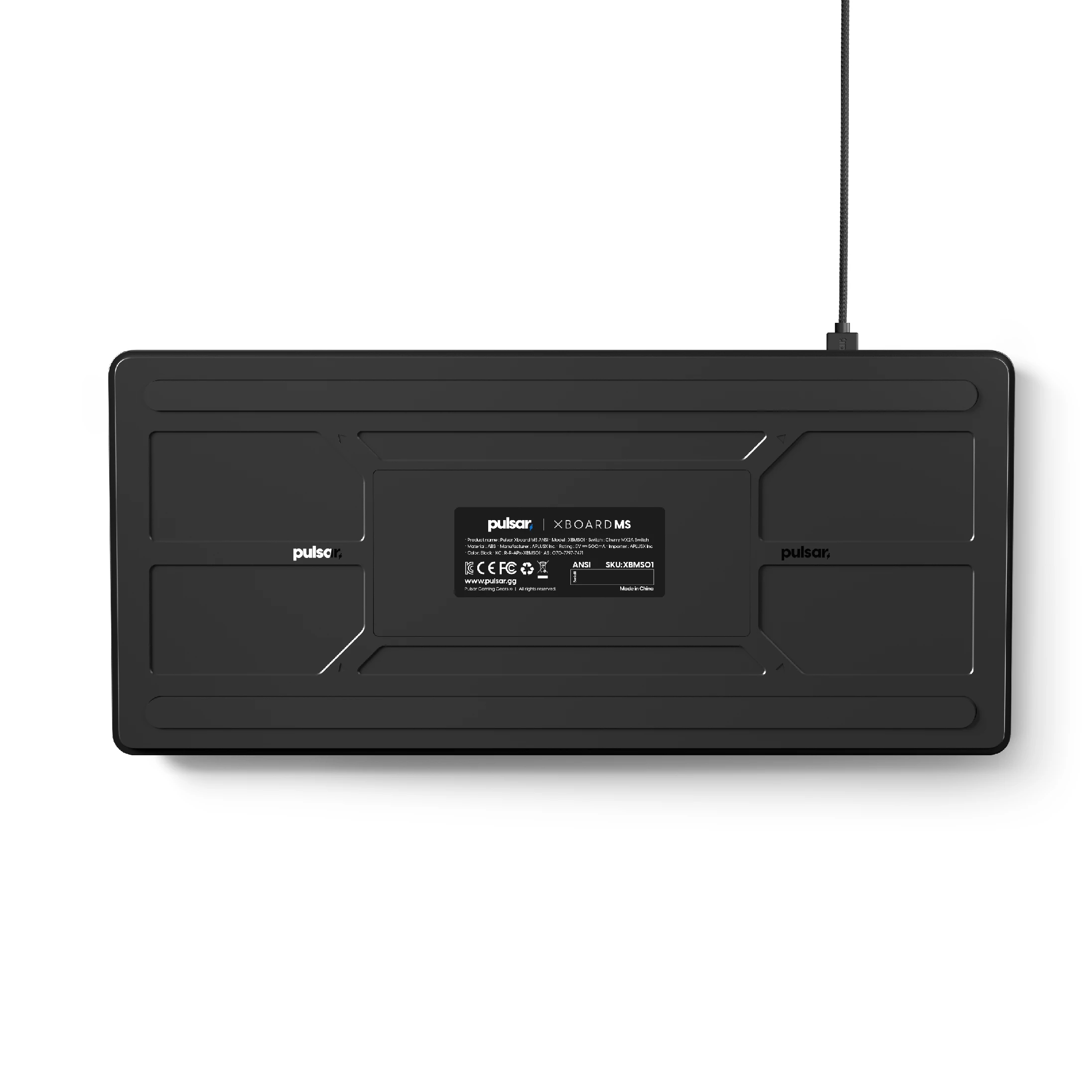 Геймърска механична клавиатура Pulsar Xboard MS TKL ANSI Black - 8K, Cherry MX2A [Linear], RGB