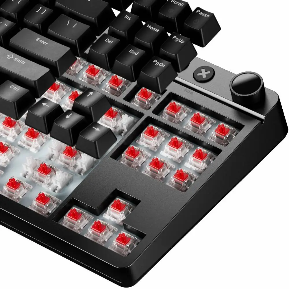 Геймърска механична клавиатура Pulsar Xboard MS TKL ANSI Black - 8K, Cherry MX2A [Linear], RGB