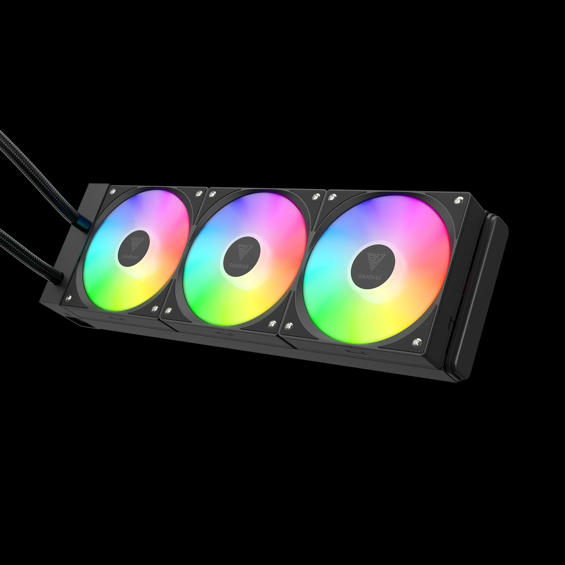 Водяное охлаждение для процессора Gamdias Chione E4-360 Water Cooling LCD Screen A-RGB