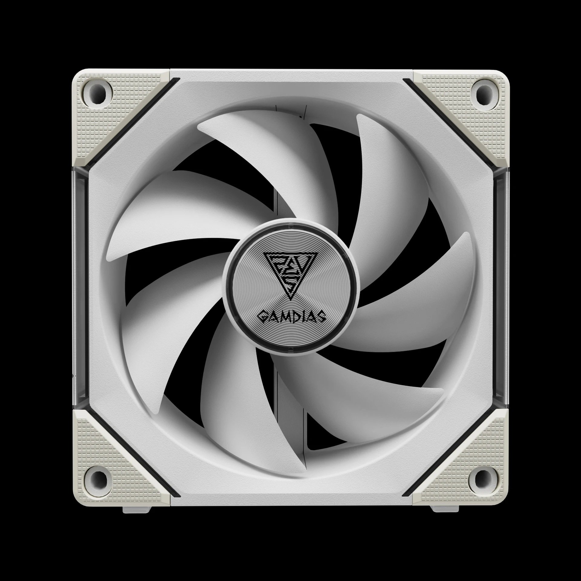 Вентиляторы Gamdias AEOLUS P2-1203 White Fan Pack 3x120mm, Swappable Fan Blades (Reverse Fan Blades Included), Daisy-Chain, Infinity Mirror АRGB