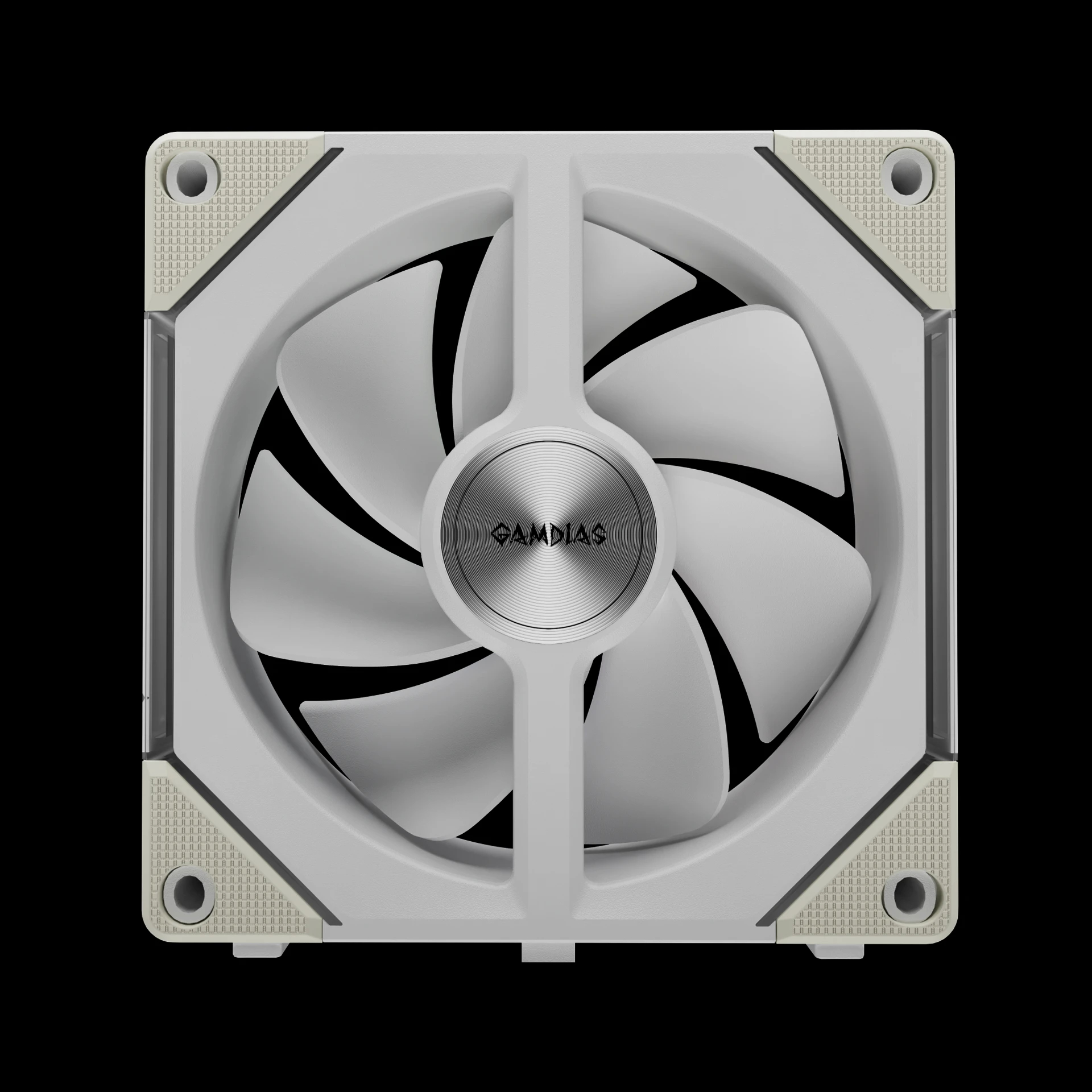 Вентиляторы Gamdias AEOLUS P2-1203 White Fan Pack 3x120mm, Swappable Fan Blades (Reverse Fan Blades Included), Daisy-Chain, Infinity Mirror АRGB